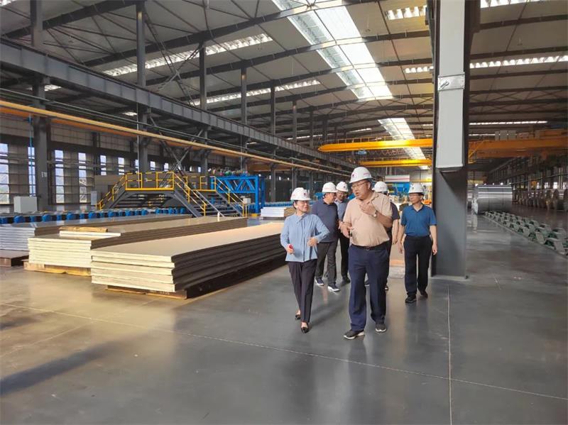 巩义市人大常委会党组书记、主任王爱辉一行到义瑞新材考察调研